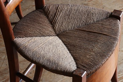 Lot 61 - ☘ A composed set of fourteen Biedermeier walnut dining chairs