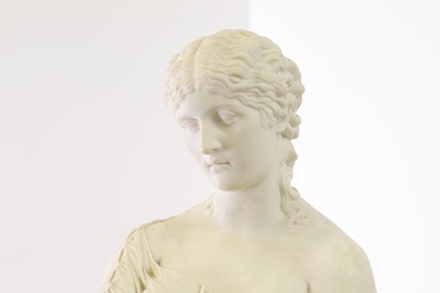 Lot 366 - A Parian bust of Clytie