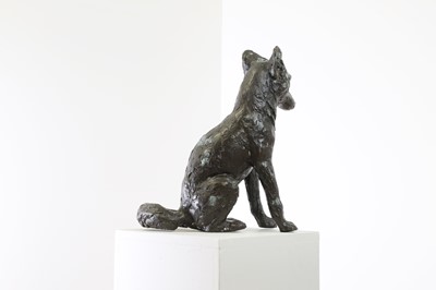 Lot 363 - A patinated bronze figure of a fox