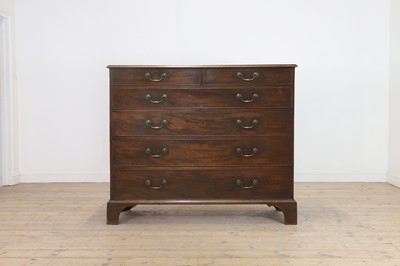 Lot 385 - A large George III mahogany chest of drawers