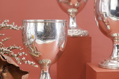 Lot 375 - Three George IV silver presentation trophies