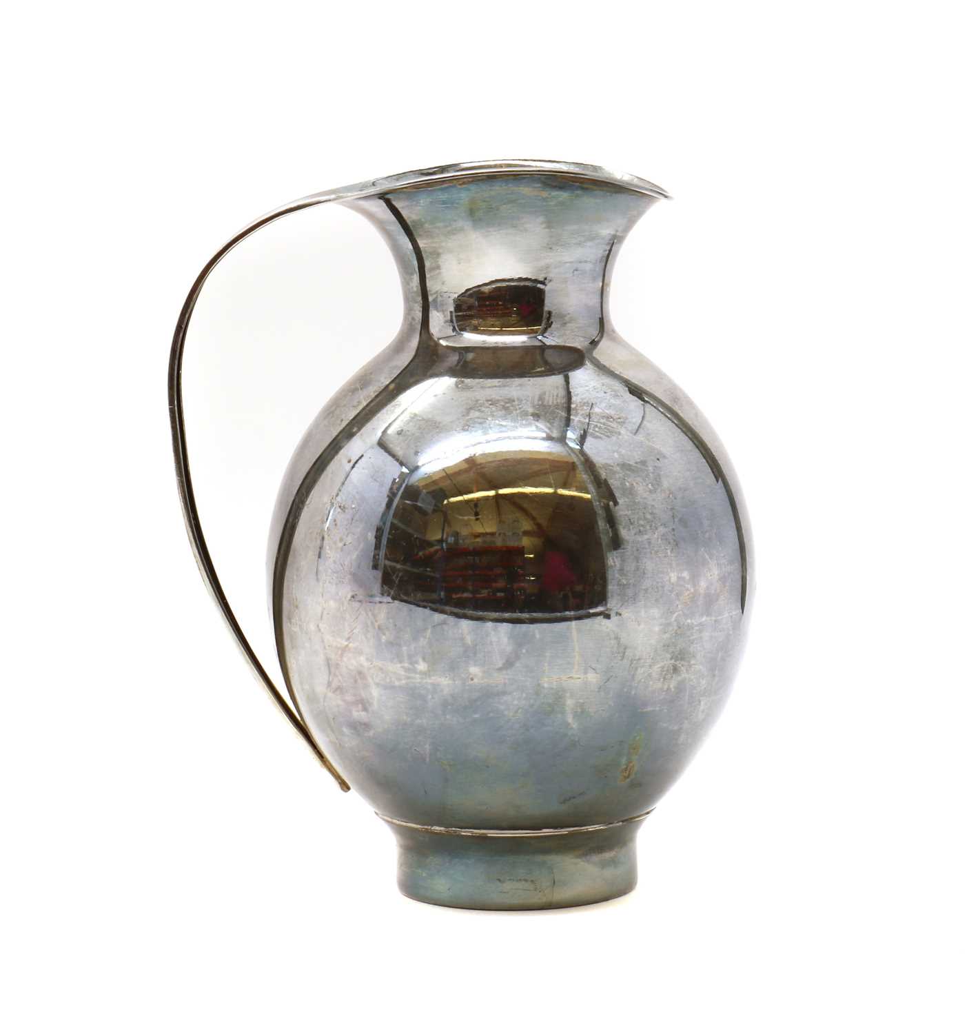 Lot 70 - A modern German 925 standard silver pitcher,