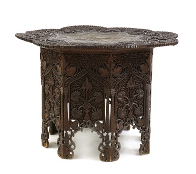 Lot 549 - An Anglo-Indian padouk side table