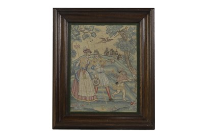 Lot 423 - A needlework picture