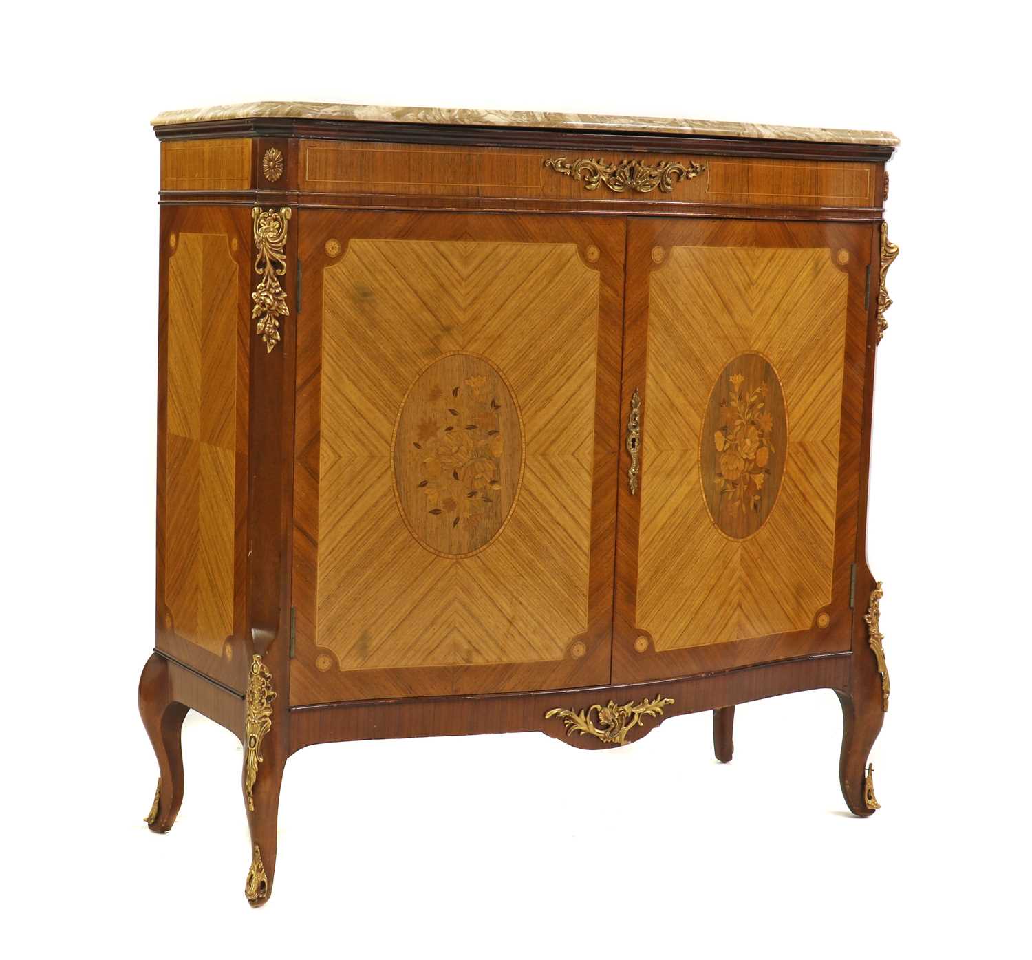 Lot 393 - An Epstein Louis XVI style kingwood side cabinet