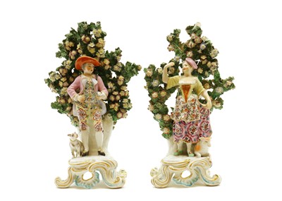 Lot 209 - A pair of Derby porcelain figures