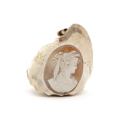 Lot 276 - A carved shell cameo