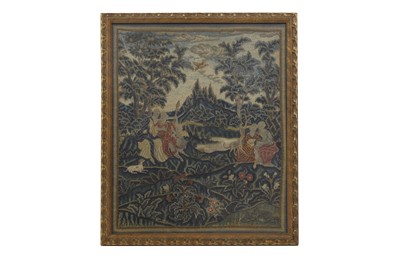 Lot 422 - A large needlework picture