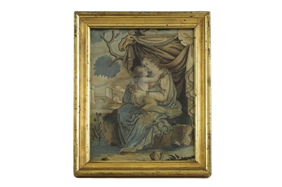 Lot 429 - A small needlework picture