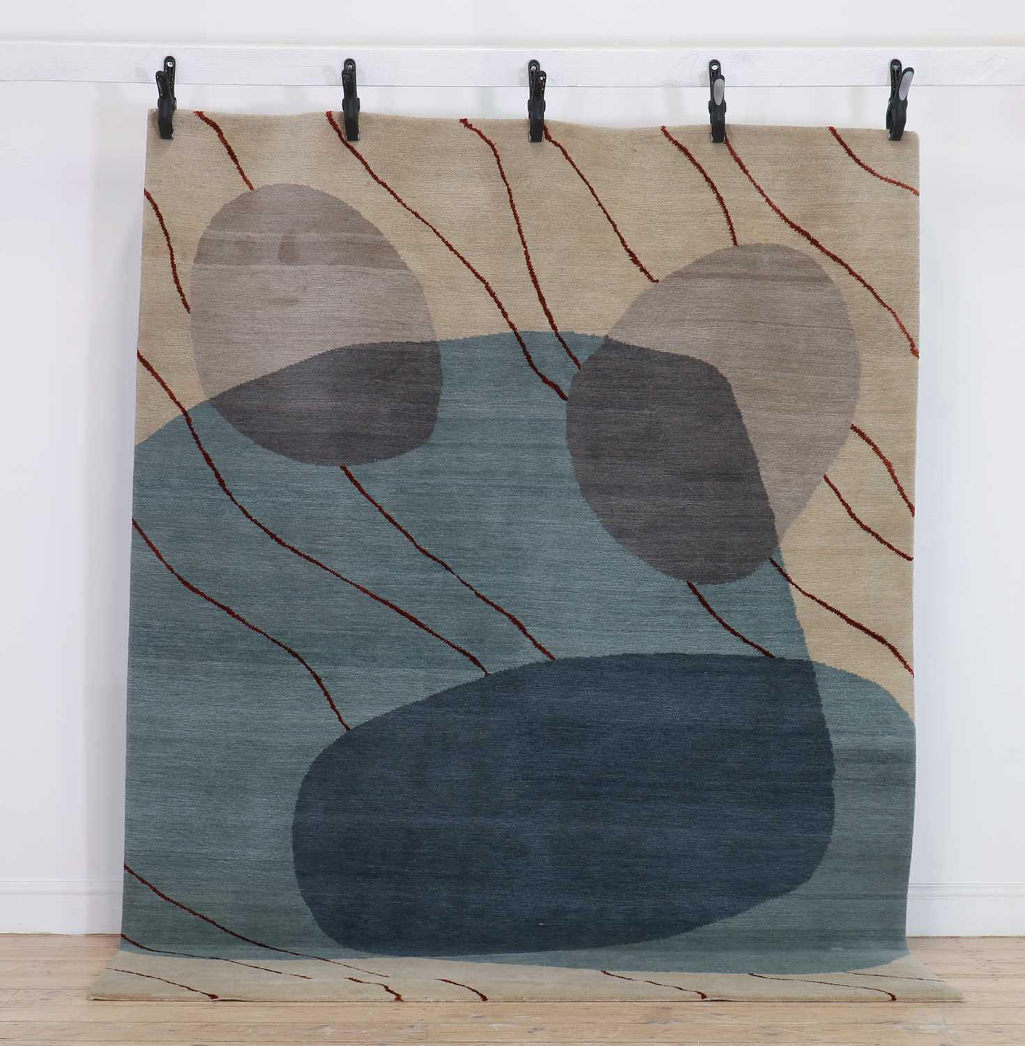 Lot 366 - A contemporary wool rug by Diedre Dyson