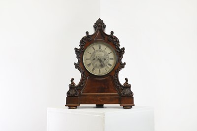 Lot 166 - A Victorian carved bracket clock