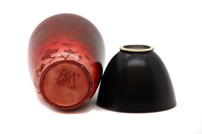 Lot 130 - A Bernard Moore flambe vase