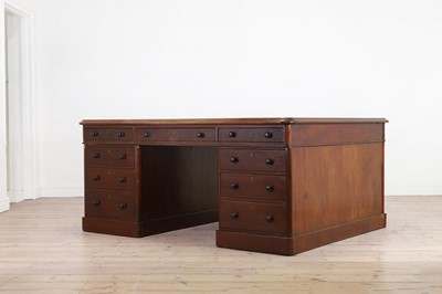 Lot 237 - A mahogany partners' desk