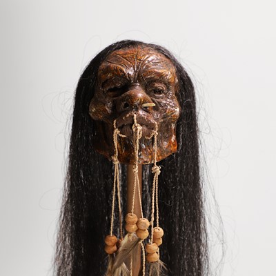 Lot 60 - A replica shrunken head