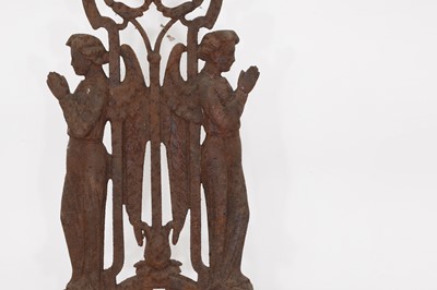 Lot 600 - A wrought-iron crucifix