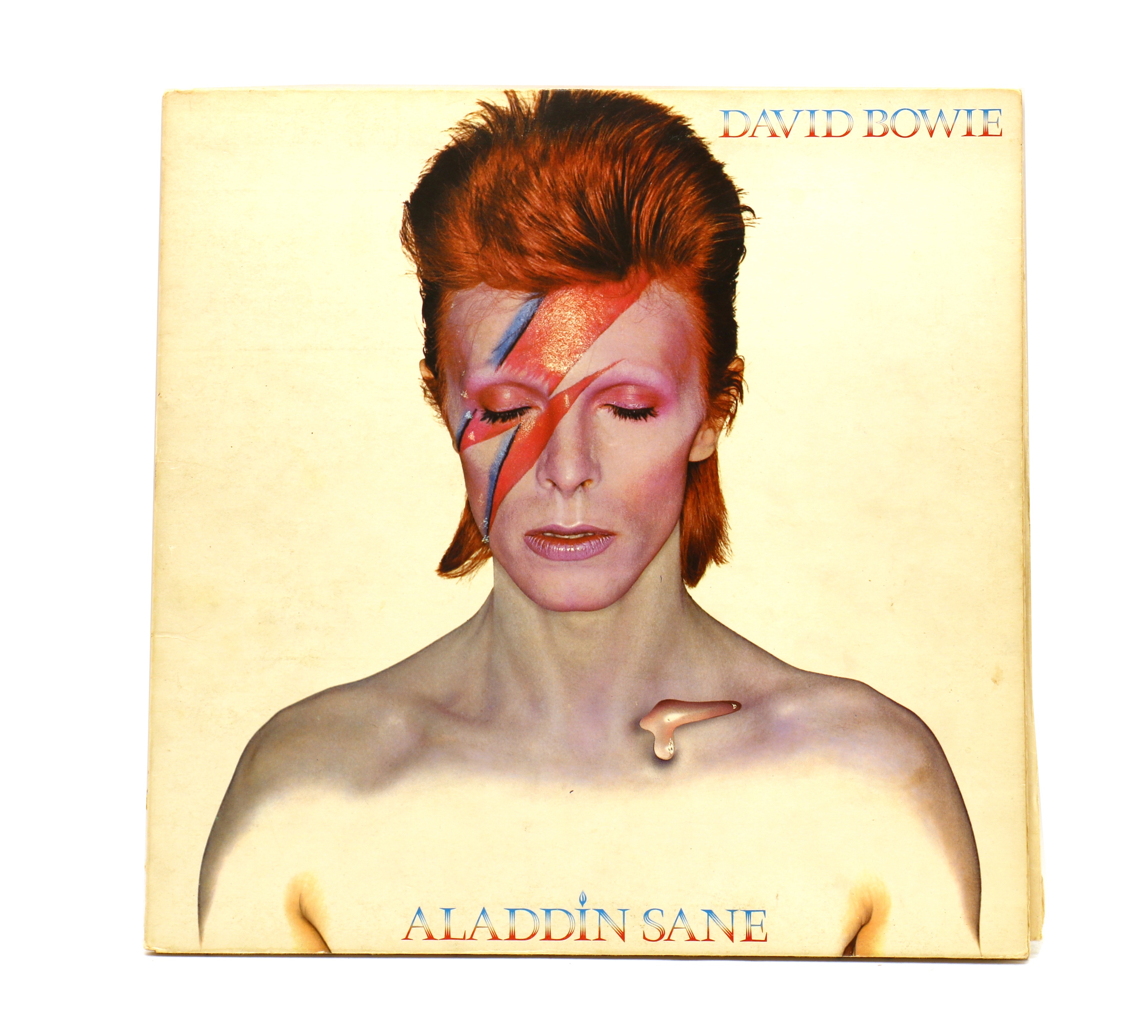 Lot 249 - A signed David Bowie Aladdin Sane LP,