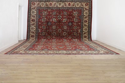 Lot 285 - A large Tabriz wool carpet