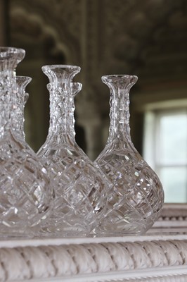 Lot 394 - ☘ A large quantity of Waterford cut-glass decanters