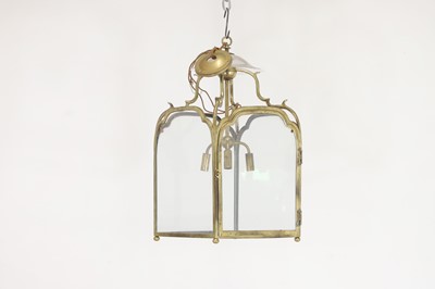 Lot 178 - A gilt-brass chinoiserie hall lantern by Robert Kime
