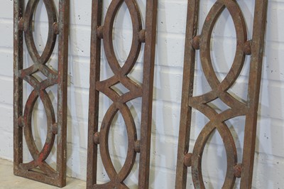 Lot 339 - Three French fer forgé architectural panels