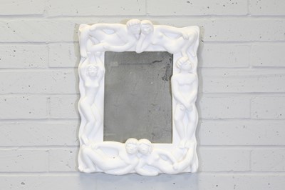 Lot 196 - An Art Deco-style plaster mirror