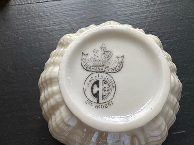 Lot 373 - ☘ A quantity of Belleek 'Echinus' porcelain teawares