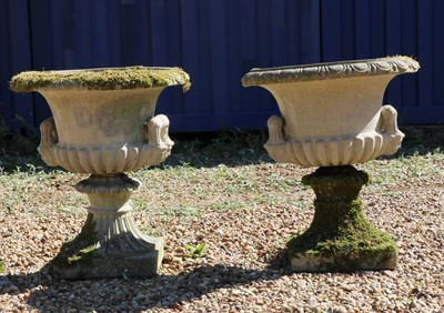 Lot 473 - A group of four composite stone Campana urns