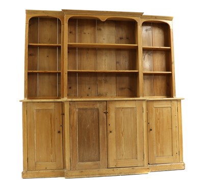 Lot 427 - A Victorian breakfront pine dresser
