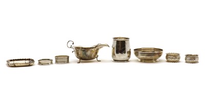 Lot 110 - A collection of silver items