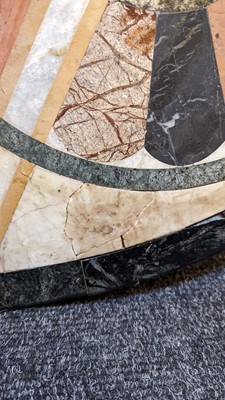 Lot 119 - A specimen marble low table