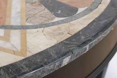 Lot 119 - A specimen marble low table