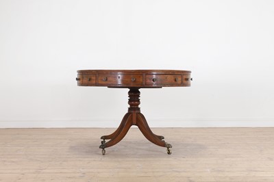 Lot 86 - A George III mahogany drum table