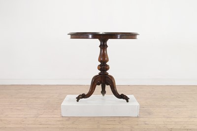 Lot 169 - A rosewood and specimen marble occasional table