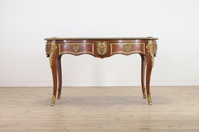 Lot 272 - A Louis XV-style kingwood and ormolu centre table
