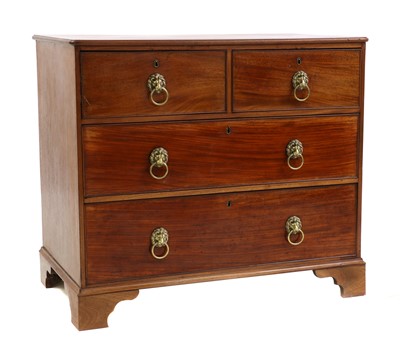 Lot 455 - A mahogany chest of drawers