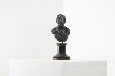 Lot 277 - A small bronze bust in the manner of Niccolo Roccatagliata