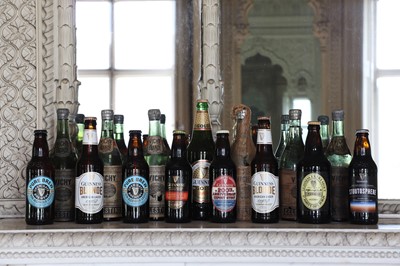 Lot 198 - A collection of nine commemorative Guinness bottles