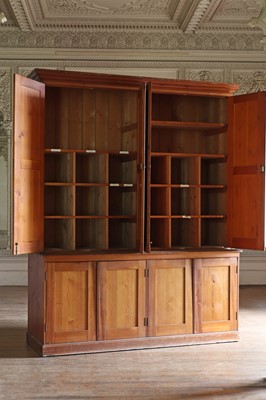 Lot 89 - A Victorian pine estate cupboard