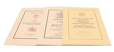 Lot 287A - A group of three Royal Orders of Service