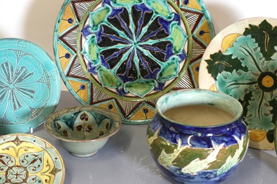 Lot 50 - A collection of eight Della Robbia pottery items