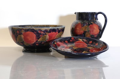 Lot 60 - Three Moorcroft pottery 'Pomegranate' items