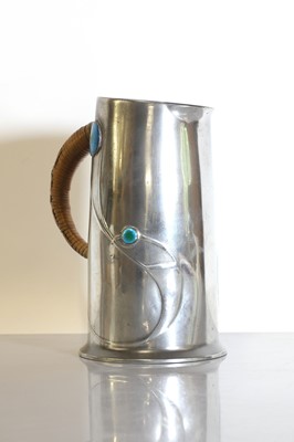 Lot 73 - A Tudric pewter jug