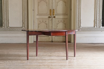 Lot 200 - ☘ A George III and later figured mahogany drop-leaf table