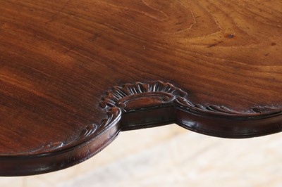 Lot 200 - ☘ A George III and later figured mahogany drop-leaf table