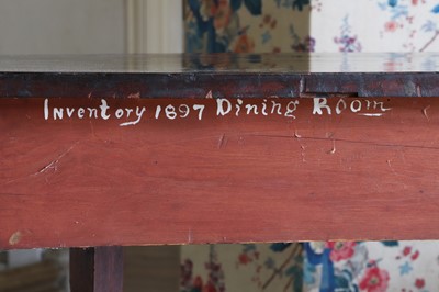 Lot 115 - ☘ A George III mahogany 'D' end dining table