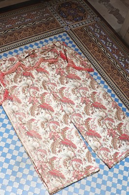 Lot 168 - ☘ Two pairs of interlined printed cotton curtains