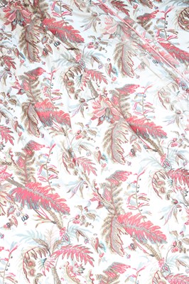 Lot 168 - ☘ Two pairs of interlined printed cotton curtains