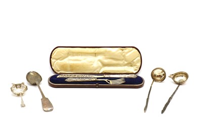 Lot 93 - A collection of silver flatware