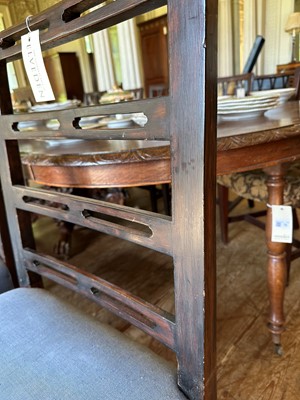 Lot 4 - ☘ A pair of George III mahogany ladder-back dining chairs