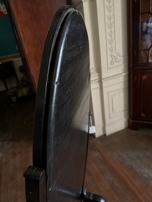 Lot 118 - ☘ An Edwardian mahogany cheval dressing mirror